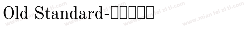Old Standard字体转换